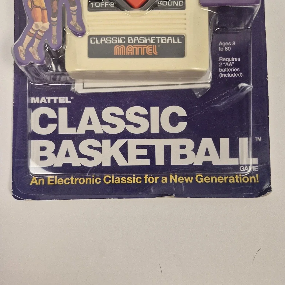 Vintage 2003 Mattel Classic Basketball Pocket Retro Handheld Electronic Game